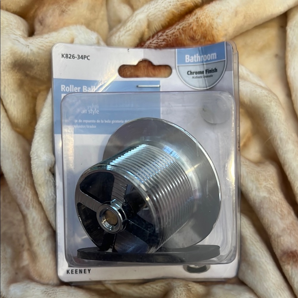 Chrome Roller Ball Shower Drain